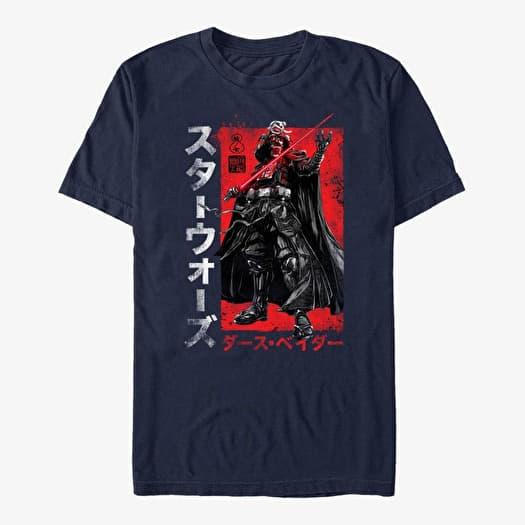 Póló Merch Star Wars: Visions - Seventy Seven Samurai Unisex T-Shirt Navy Blue