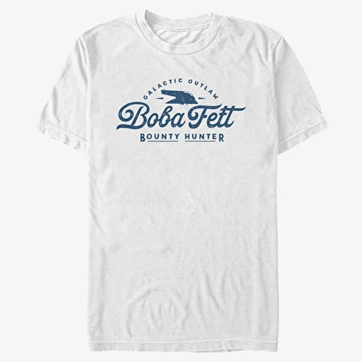 Merch Star Wars Book of Boba Fett - Galatic Outlaw Boba Fett Unisex T-Shirt White