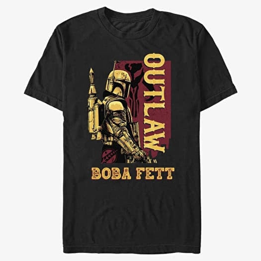 T-shirt Merch Star Wars Book of Boba Fett - Outlaw Boba Fett Unisex T-Shirt Black