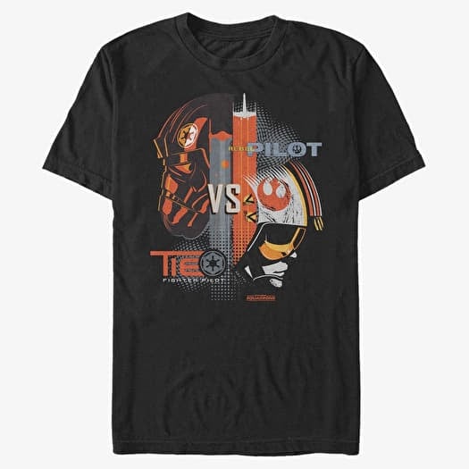 T-shirt Merch Star Wars: Squadrons - Empire vs Rebels Unisex T-Shirt Black
