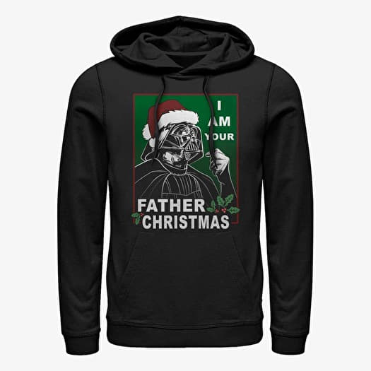 Mikina Merch Star Wars: Classic - Vader Father Christmas Unisex Hoodie Black