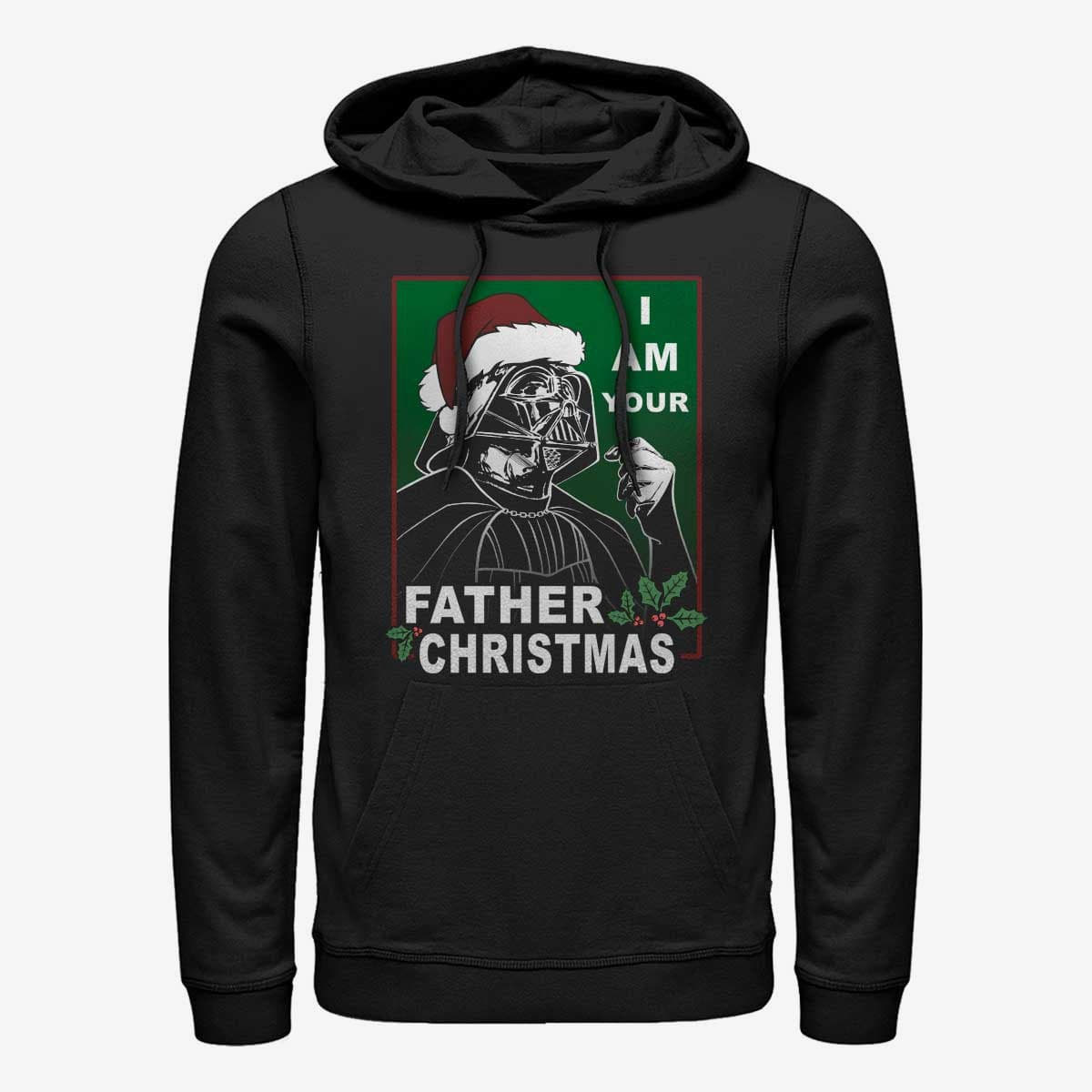Sweatshirts Merch Star Wars: Classic - Vader Father Christmas Unisex Hoodie Black