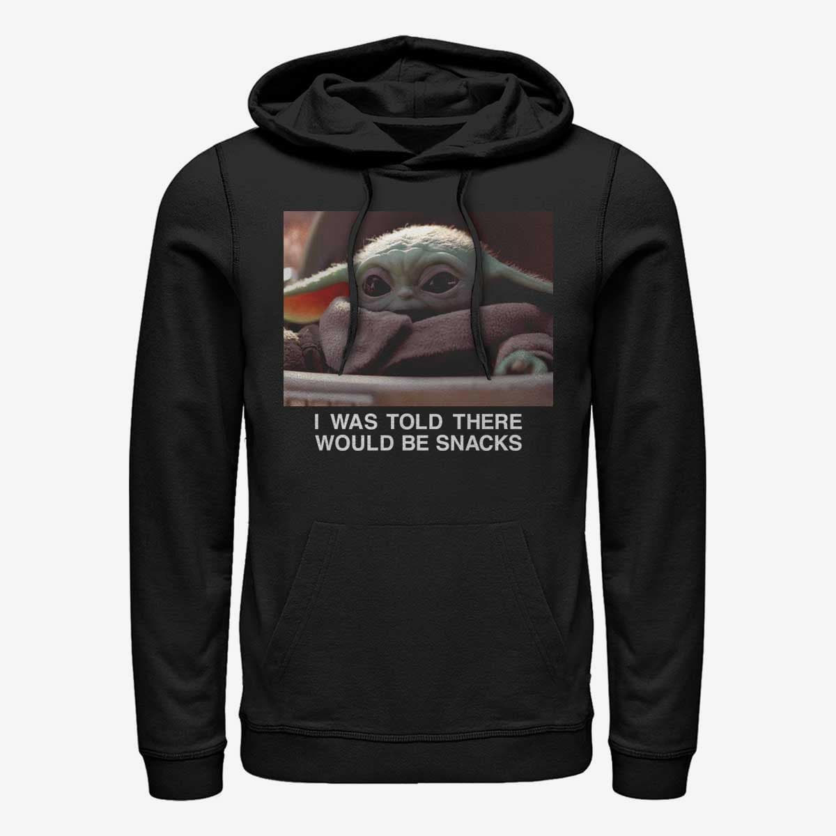 Sweaters Merch Star Wars: The Mandalorian - Told About Snacks Unisex Hoodie Black