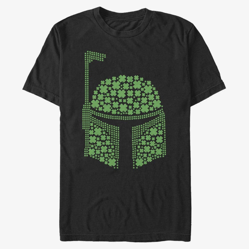 Tričká Merch Star Wars: Classic - Boba Clovers Unisex T-Shirt Black