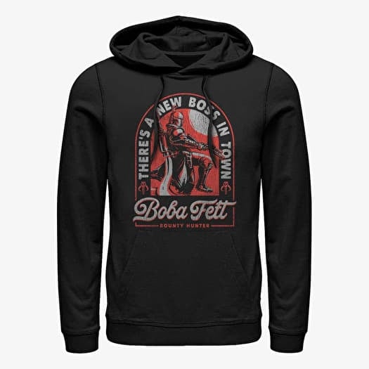 Mikina Merch Star Wars Book of Boba Fett - The New Boss Unisex Hoodie Black