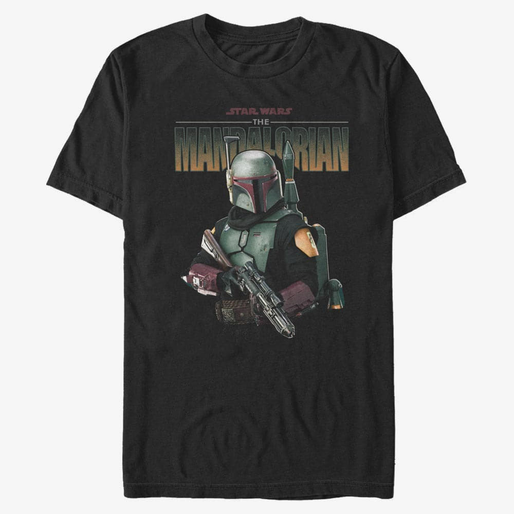 Тениски Merch Star Wars: The Mandalorian - MandoMon Epi6 Shoot Out Unisex T-Shirt Black