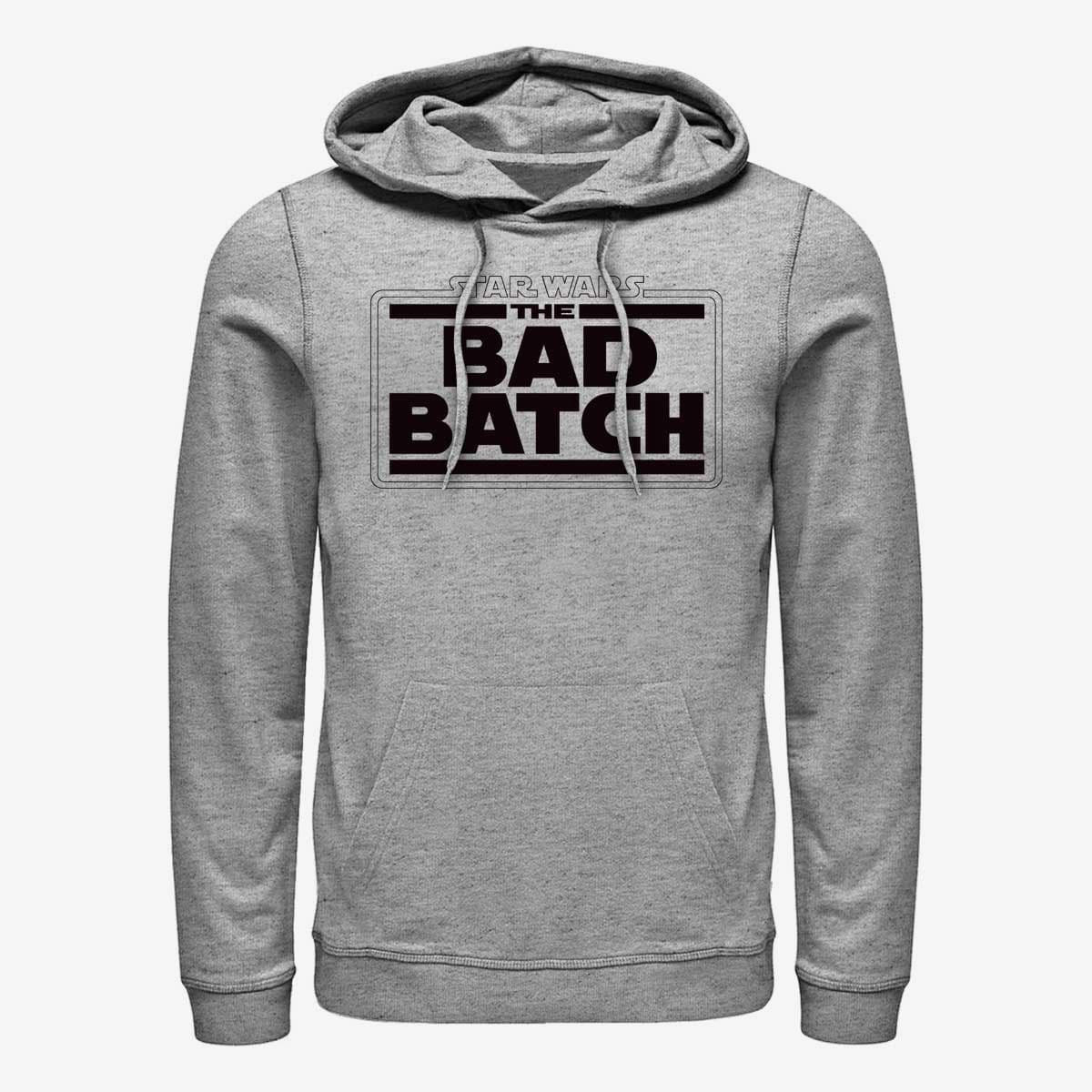 Суитчъри Merch Star Wars: The Bad Batch - Bad Logo Unisex Hoodie Heather Grey