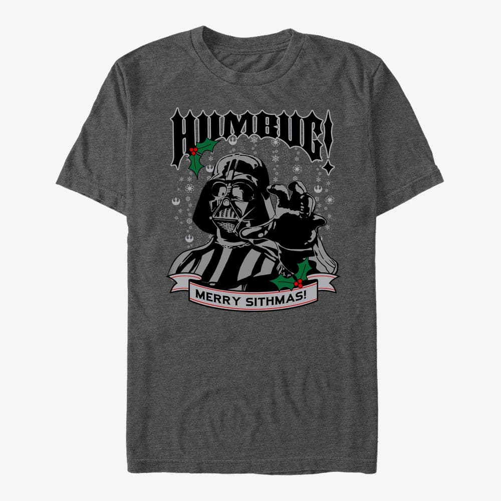 Тениски Merch Star Wars: Classic - Sith Humbug Unisex T-Shirt Dark Heather Grey