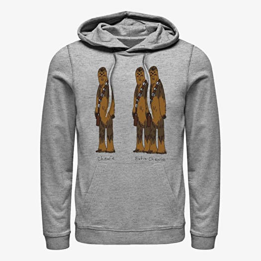 Sweatshirt Merch Star Wars: Classic - Extra Chewie Unisex Hoodie Heather Grey