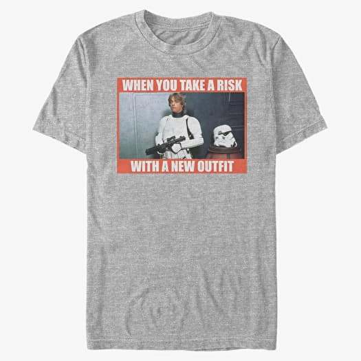 T-shirt Merch Star Wars: Classic - New Outfit Unisex T-Shirt Heather Grey