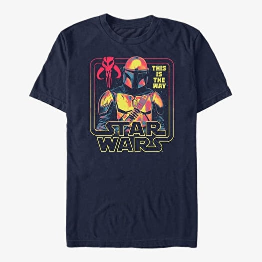 T-shirt Merch Star Wars: The Mandalorian - The Protector Unisex T-Shirt Navy Blue