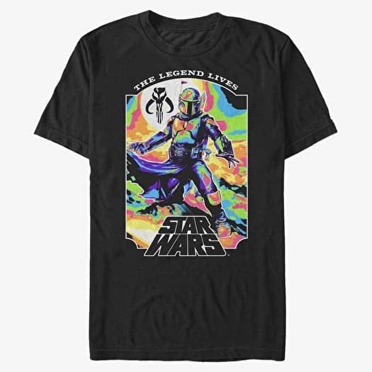Majica Merch Star Wars Book of Boba Fett - Living Legend Unisex T-Shirt Black