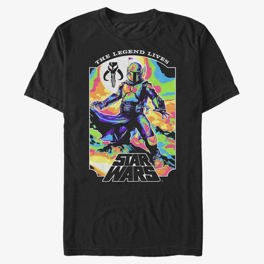 Magliette Merch Star Wars Book of Boba Fett - Living Legend Unisex T-Shirt Black