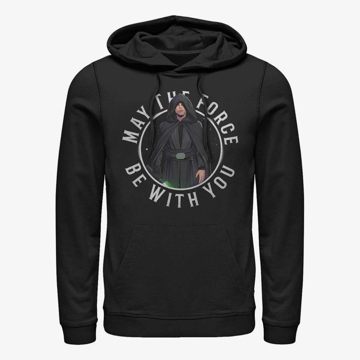 Суитчъри Merch Star Wars: The Mandalorian - Looking Scary Luke Unisex Hoodie Black
