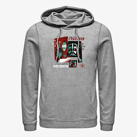 Mikina Merch Star Wars: Classic - Vader Together Unisex Hoodie Heather Grey
