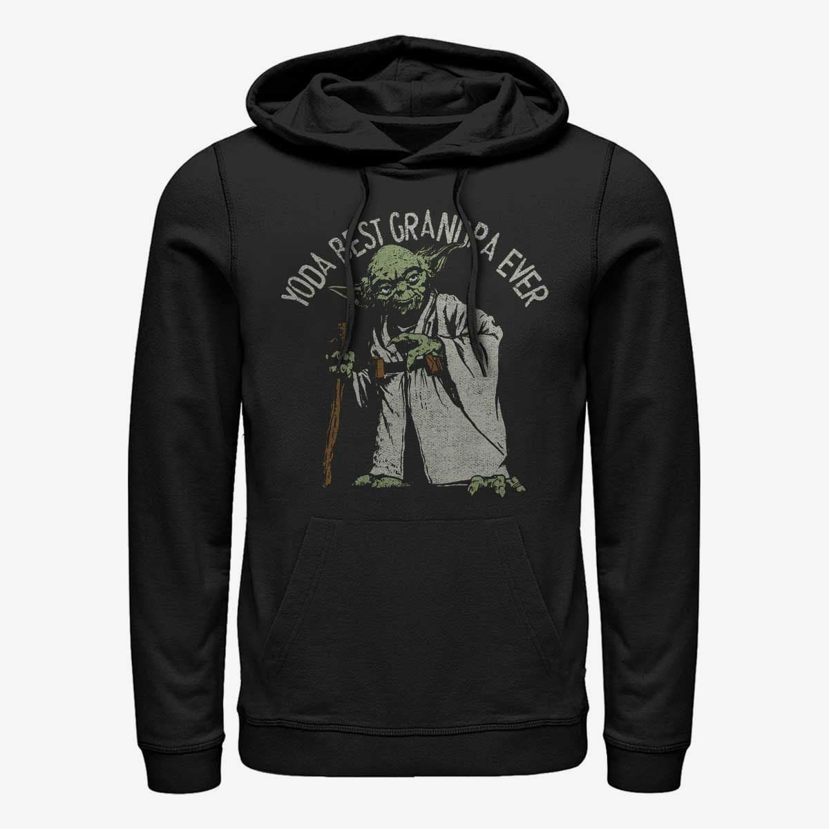 Суитчъри Merch Star Wars - Green Grandpa Unisex Hoodie Black