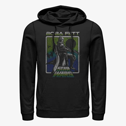 Kampsun Merch Star Wars Book of Boba Fett - Fett Sunset Unisex Hoodie Black