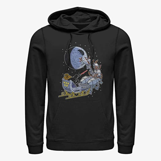 Sweatshirt Merch Star Wars: Classic - Vader Sleigh Unisex Hoodie Black