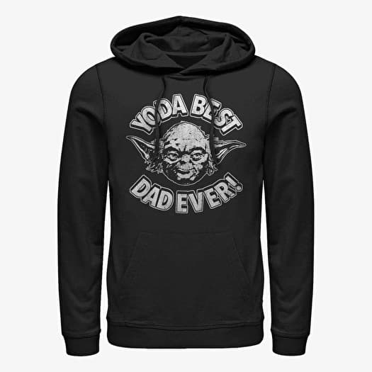 Sweatshirt Merch Star Wars: Classic - Yoda Best Dad Unisex Hoodie Black