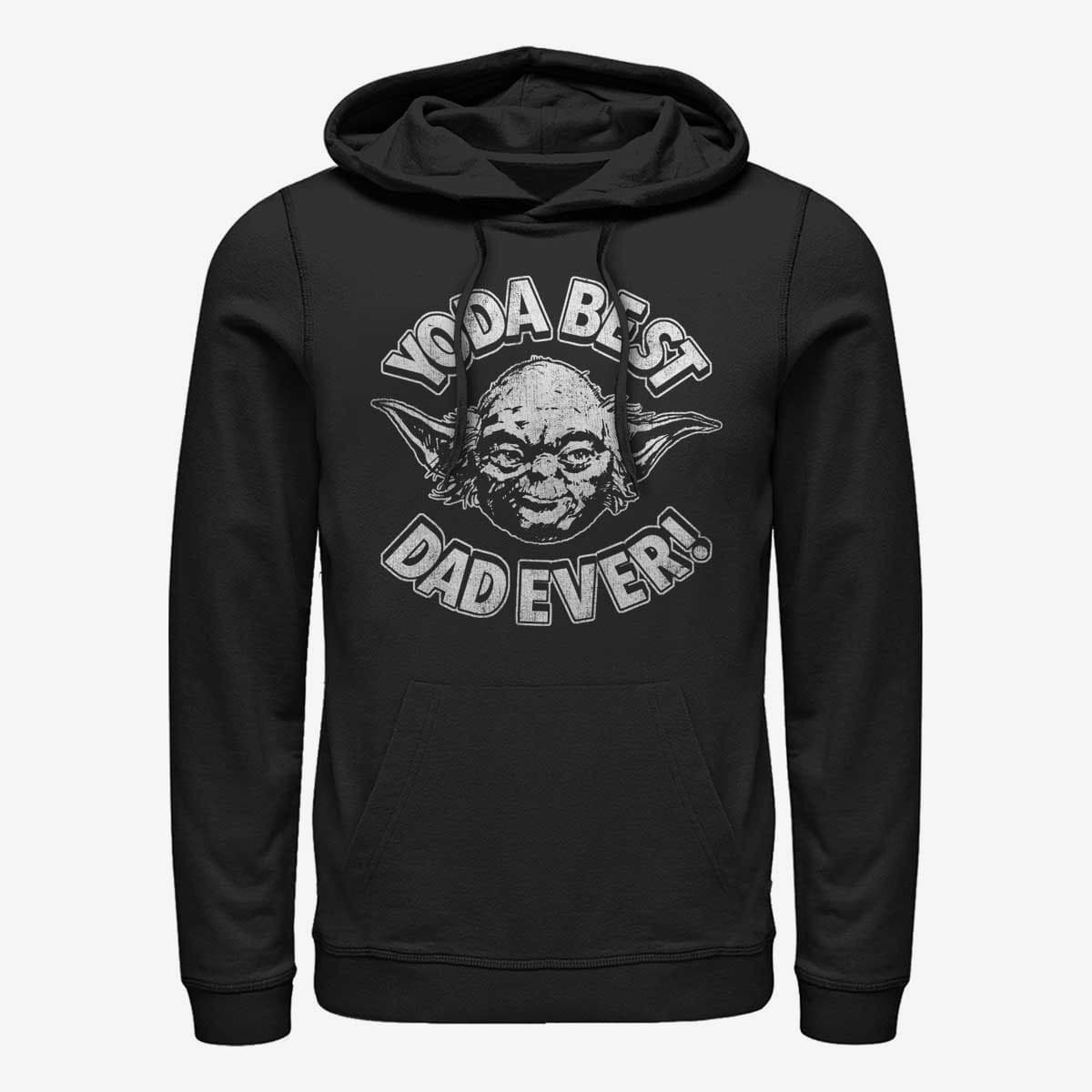 Толстовки та реглани Merch Star Wars: Classic - Yoda Best Dad Unisex Hoodie Black