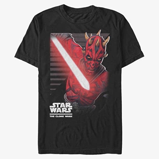 Tricou Merch Star Wars: Clone Wars - Maul Strikes Unisex T-Shirt Black