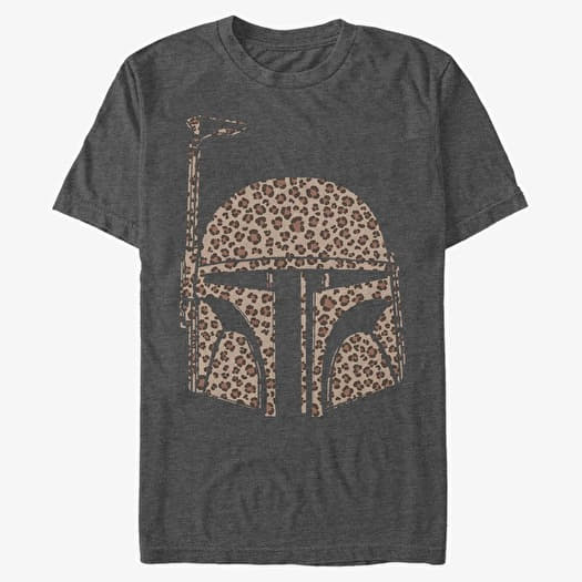 Majica Merch Star Wars: Classic - Boba Cheetah Unisex T-Shirt Dark Heather Grey