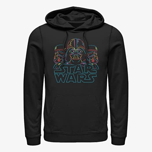 Merch Star Wars - Neon Chalk Wars Unisex Hoodie Black