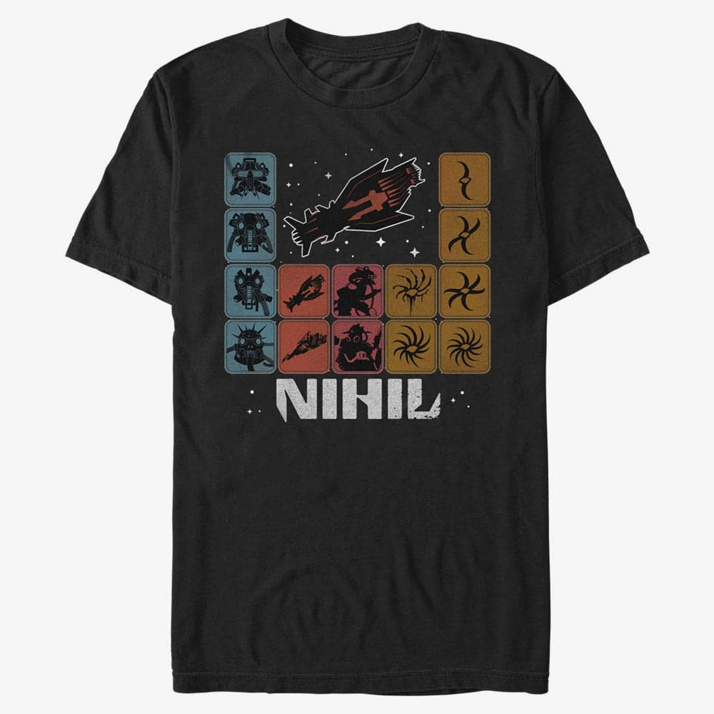 Trička Merch Star Wars: High Republic - Periodic Nihil Table Unisex T-Shirt Black