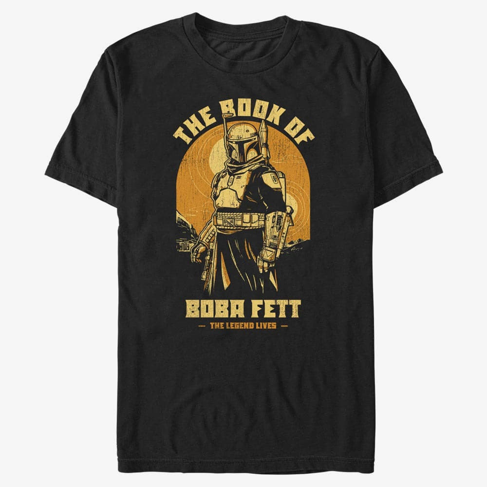T-särgid Merch Star Wars Book of Boba Fett - Living Legend Unisex T-Shirt Black