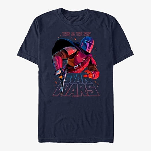 Majica Merch Star Wars: The Mandalorian - Night Ranger Unisex T-Shirt Navy Blue