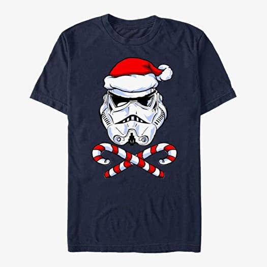 T-shirt Merch Star Wars: Classic - Santa Trooper Unisex T-Shirt Navy Blue