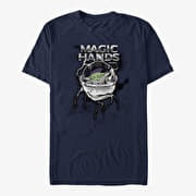 Merch Star Wars: The Mandalorian - MAGIC CHROME Unisex T-Shirt Navy Blue