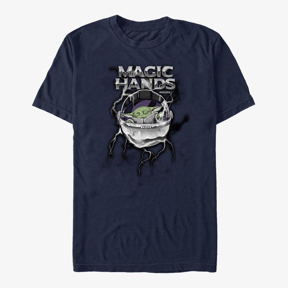 Тениски Merch Star Wars: The Mandalorian - MAGIC CHROME Unisex T-Shirt Navy Blue