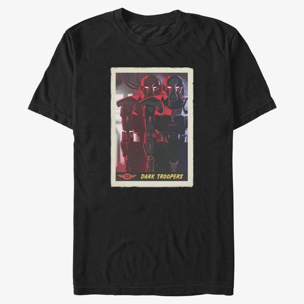 T-Shirts Merch Star Wars: The Mandalorian - Dark Trooper Card Unisex T-Shirt Black