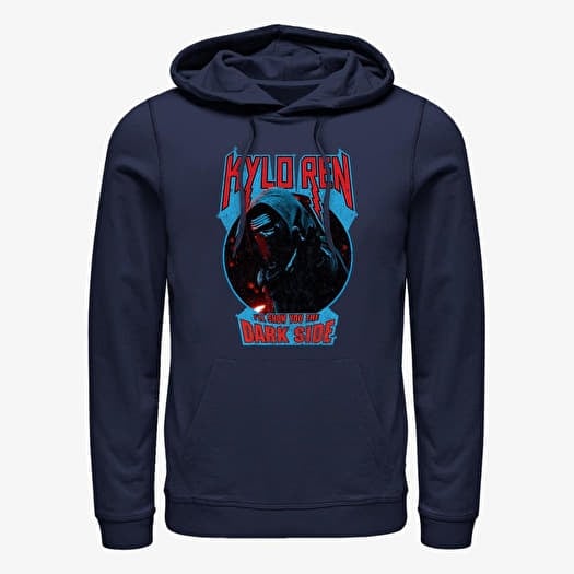 Sweatshirt Merch Star Wars: Episode 7 - Darkside Dude Unisex Hoodie Navy Blue