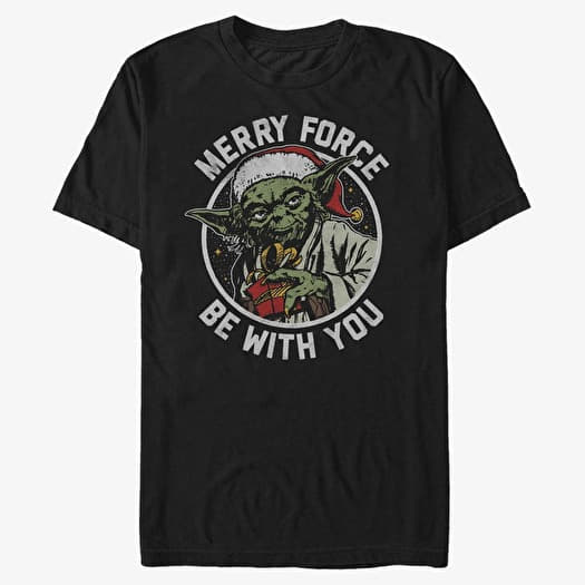 T-shirt Merch Star Wars: Classic - Merry Force Unisex T-Shirt Black