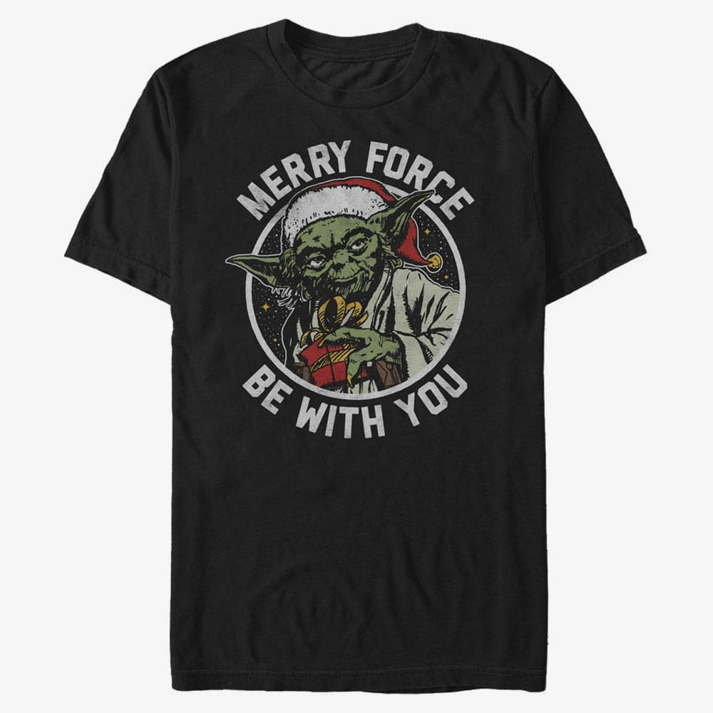 Тениски Merch Star Wars: Classic - Merry Force Unisex T-Shirt Black
