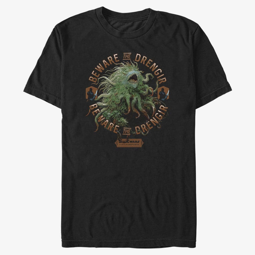 Тениски Merch Star Wars: High Republic - Beware Drengir Unisex T-Shirt Black