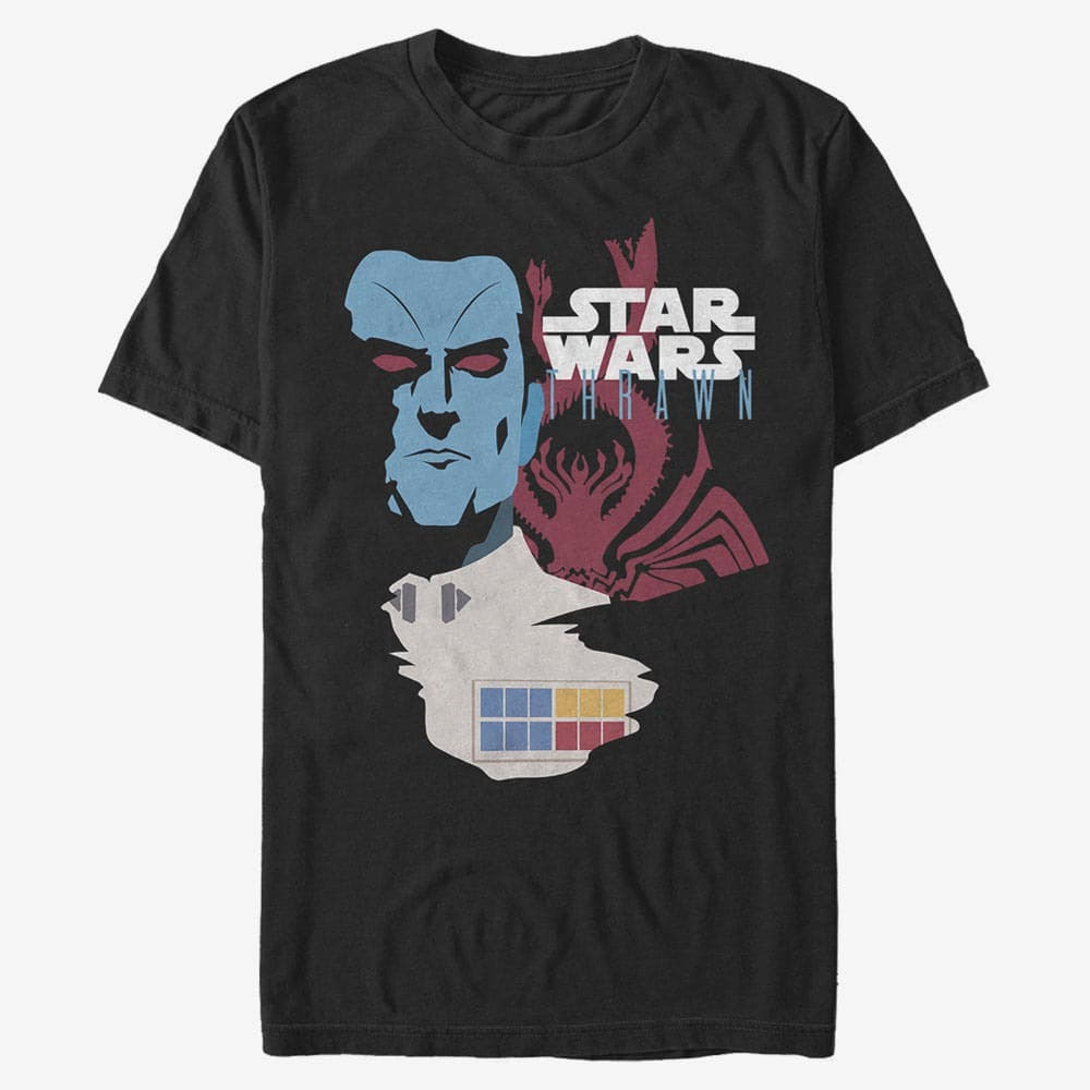 Trička Merch Star Wars: Classic - General Thrawn Unisex T-Shirt Black