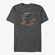 Merch Star Wars: The Mandalorian - FLOWER CHILD Unisex T-Shirt Dark Heather Grey