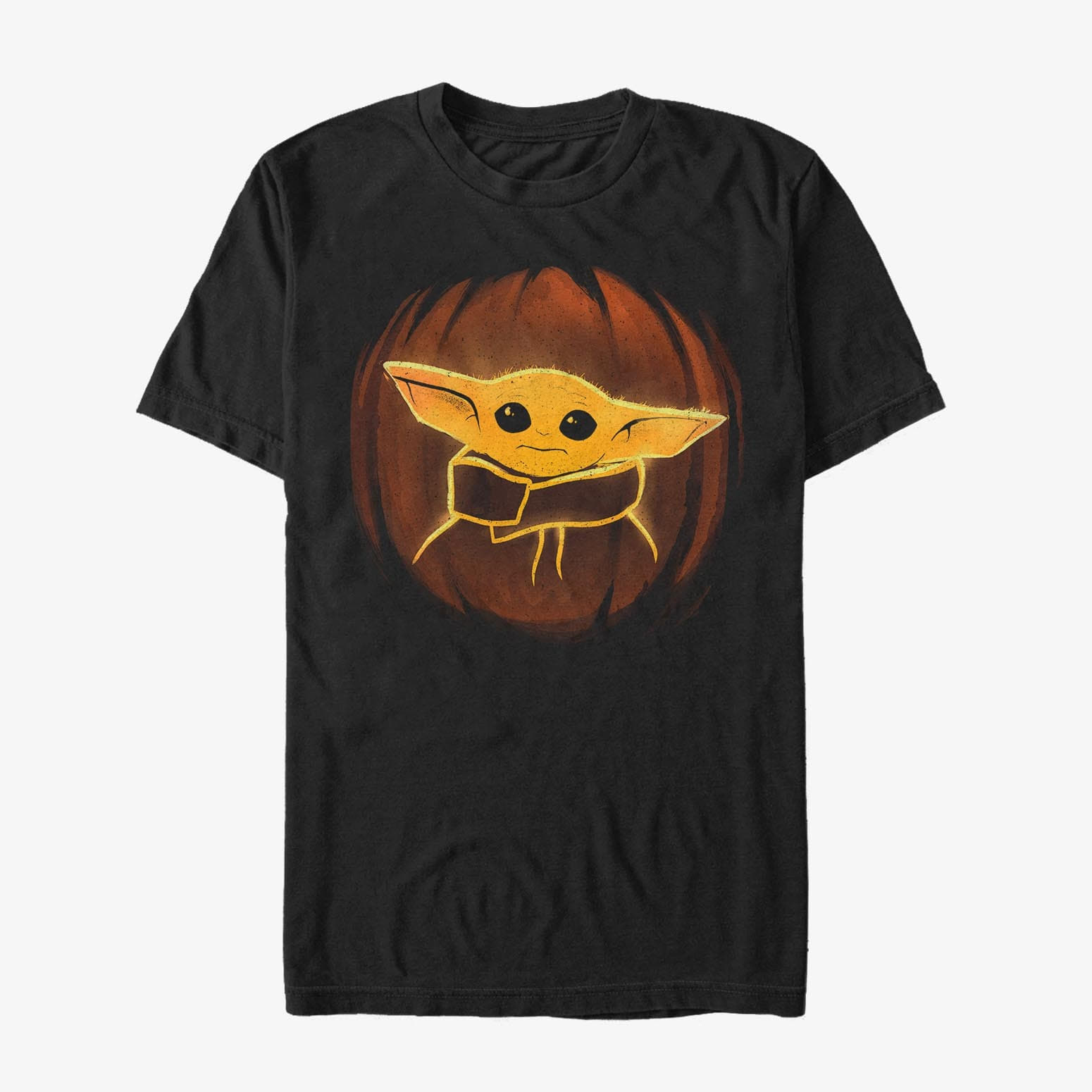 Тениски Merch Star Wars: The Mandalorian - Pumpkin Child Unisex T-Shirt Black