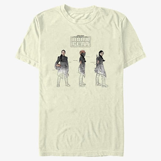T-särk Merch Star Wars Book of Boba Fett - Fennec Painted Sketches Unisex T-Shirt Natural