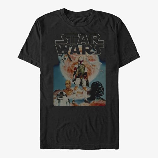 Merch Star Wars: Classic - Fett Sun Unisex T-Shirt Black