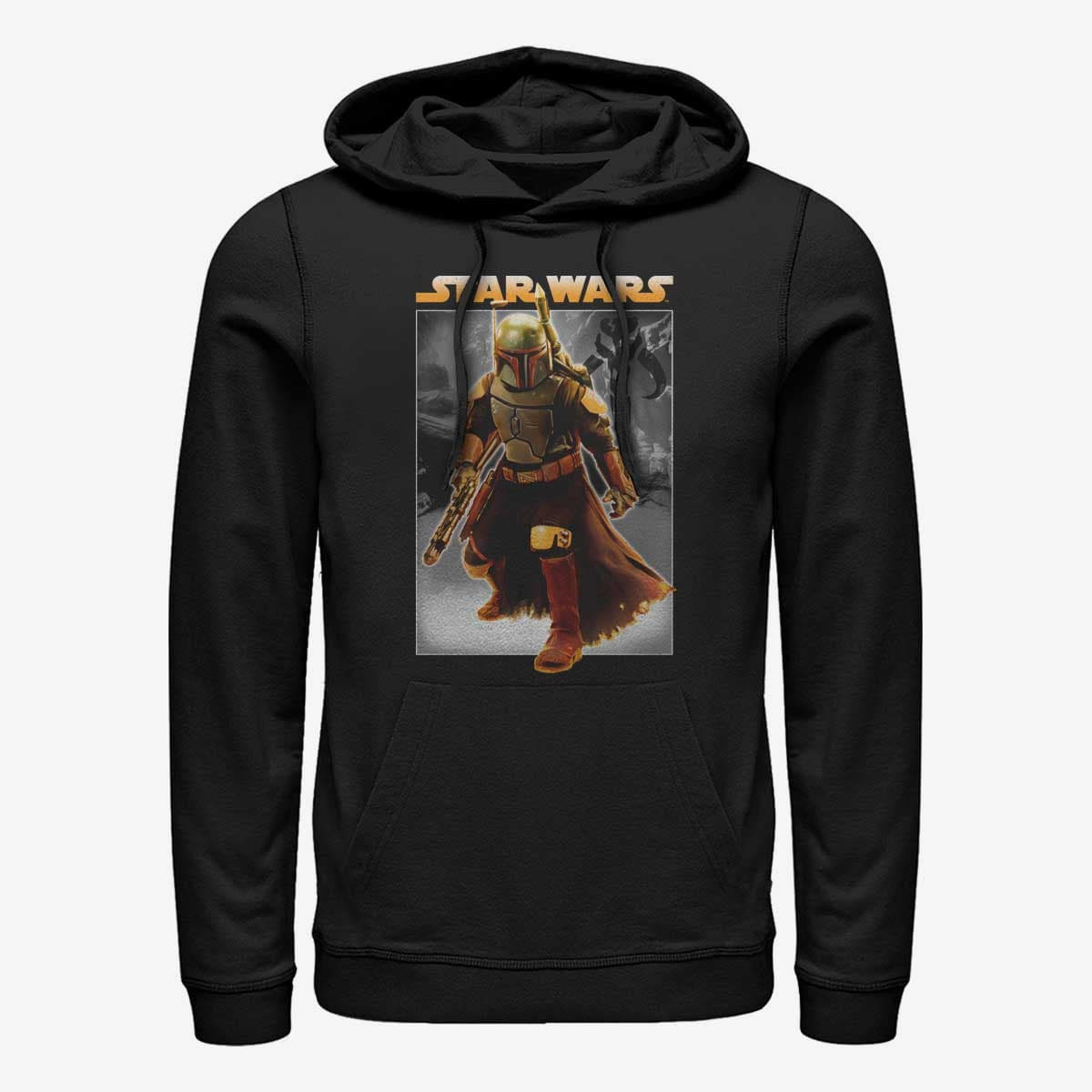 Суитчъри Merch Star Wars Book of Boba Fett - Hunter For Hire Unisex Hoodie Black