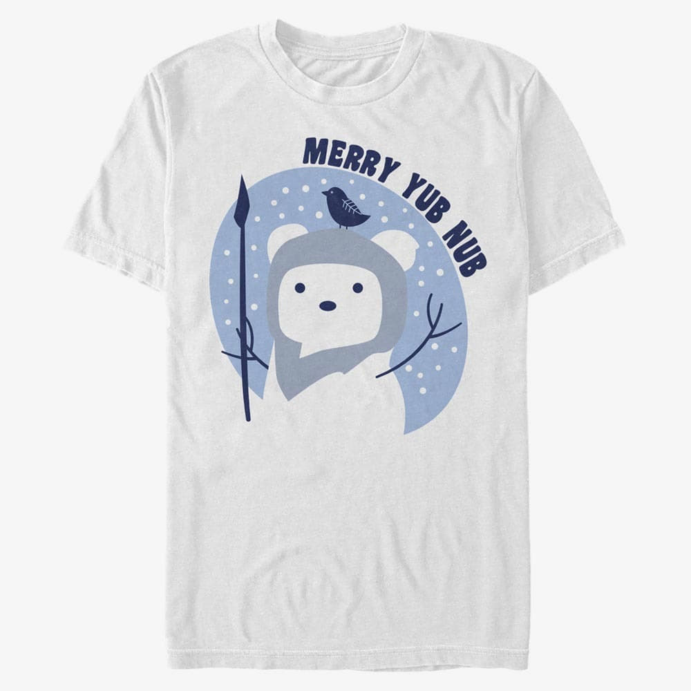 Тениски Merch Star Wars: Classic - Merry Yub Nub Unisex T-Shirt White