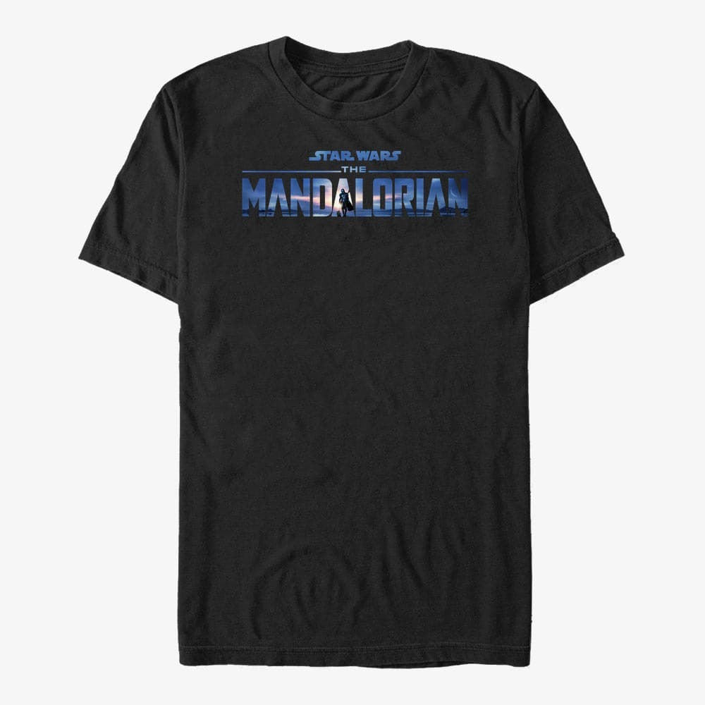 Magliette Merch Star Wars: The Mandalorian - New Mando Logo Unisex T-Shirt Black