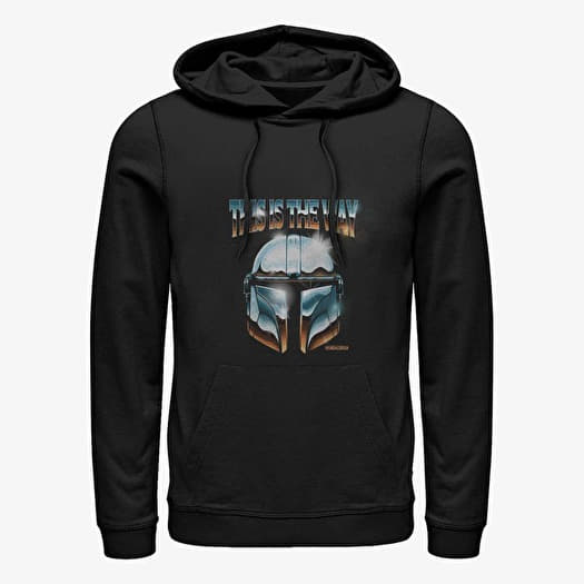 Sweatshirt Merch Star Wars: The Mandalorian - CHROME DOME Unisex Hoodie Black