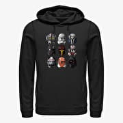 Merch Star Wars: Clone Wars - Clone Helmets Unisex Hoodie Black