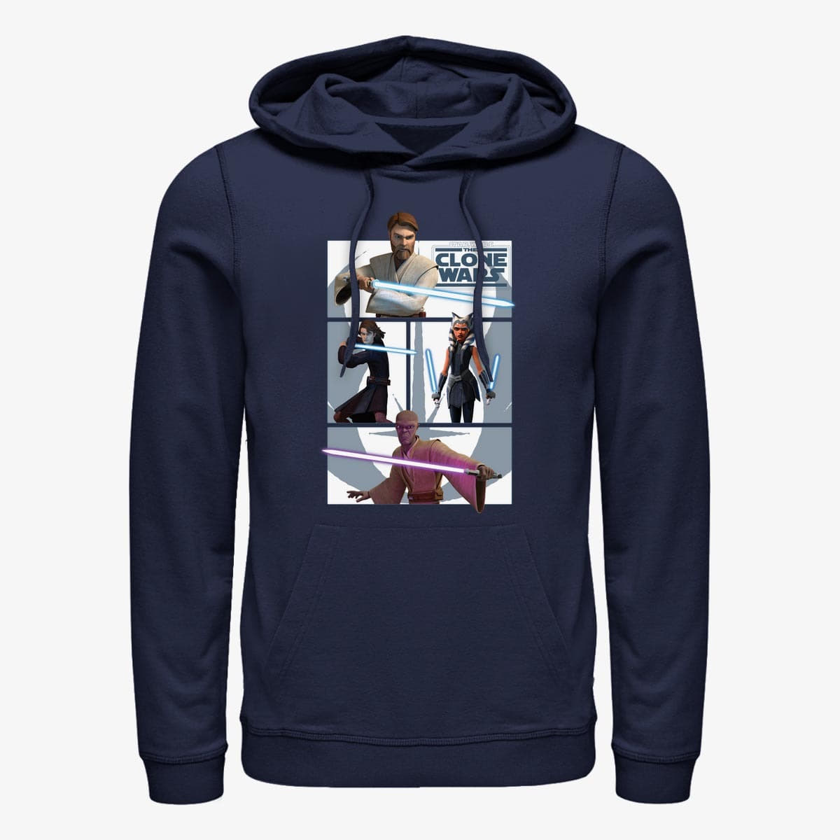 Толстовки та реглани Merch Star Wars: Clone Wars - Clone Wars Jedi Unisex Hoodie Navy Blue