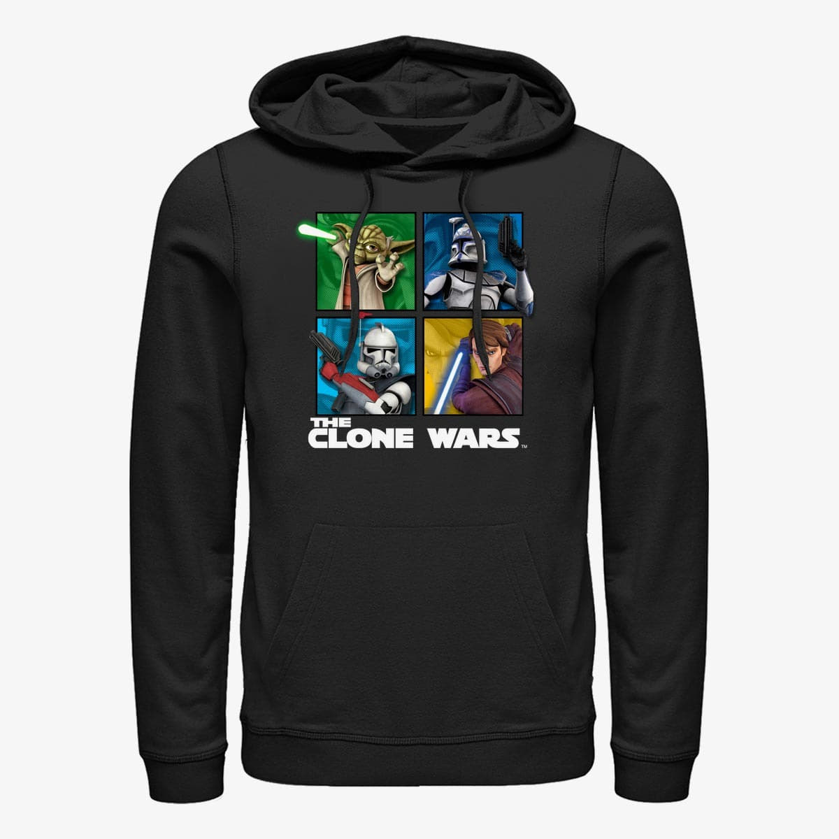 Толстовки та реглани Merch Star Wars: Clone Wars - Panel Four Unisex Hoodie Black